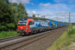 193 469-4 mit einem Walterzug am 14.09.2023 bei Kerzell.