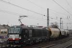 MRCE Dispolok/IGE X4E-873 (193 873) am 20.2.14 mit einem Getreidezug nach Krefeld-Linn in Neuss Hbf.