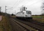 Am 10.02.2015 Rangierfahrt von der 193 814-1 von der SETG (Railpool) bei Borstel bei Stendal . 