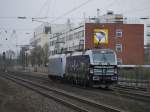 MRCE/Bräunert 193 875 & Railpool/Bräunert 185 691 als Tfzf von Münster nach Köln in Münster Hiltrup aus Richtung Münster kommend.