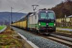 193 236 mit einen Altmann-Autozug ist am 09.12.15 in Richtung Nürnberg unterwegs abgelichtet bei Gambach.