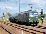 Am 09.07.2016 kam die 193 207 mit einem Kesselzug aus Richtung Magdeburg nach Stendal und fuhr weiter nach Salzwedel.