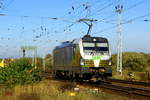 Am 15.10.2017 Rangierfahrt von der 193 218-5 von der SETG (ELL) in Borstel .