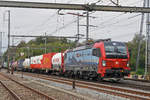 Siemens Vectron 193 466-0 durchfährt den Bahnhof Möhlin.