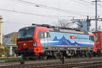 Siemens Vectron 193 462-9 durchfährt den Bahnhof Pratteln.