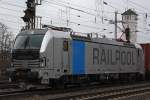 Die damals fr EVB fahrende Railpool 193 801 am 28.3.13 in Verden (Aller).Leider war nur dieses Foto drin,da der WLC Taurus nicht schnell genug war.