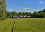 193 875 mit einem Kesselzug am 28.06.2015 bei Wallersdorf.