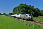 193 204 + 193 247 mit einem Knickkesselzug am 19.07.2016 bei Vogl.