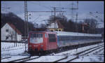 103127 passiert hier am 7.2.1999 um 14.00 Uhr auf dem Weg nach Bad Bentheim das östliche Stellwerk in Westerkappeln - Velpe.