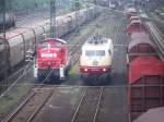 103 222 und 294 735 beim Bahnhofsfest  150 Jahre Eisenbahn in Mainz Bischofsheim 