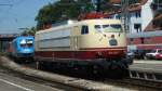 103 226 der Wuppertaler Eisenbahnfreunde war am 14.7.2007 in Lindau ausgestellt.