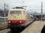 103 254-7 n Wrgl Hauptbahnhof,mit D 1280  Grossglockner .23.08.2008