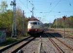 Eine Stunde mute 103 235 am 02.Mai 2010 in Binz warten,bis Sie sich an das andere Zugende setzen konnte,um dem TEE-Rheingold als Leerpark nach Stralsund zubingen.