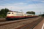 103 184 mit TEE-Rheingold auf der Fahrt von Prtschach am Wrthersee nach Dortmund in Gessertshausen