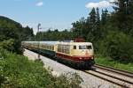 103 183 mit TEE Sonderzug am 05.06.2011 in Aling.