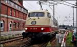 103 235-8 rangiert im Hbf Stralsund.