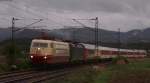 103 113-7 und 182 570-2 mit dem CNL 472 (Basel SBB-Koebenhavn H) bei Kollmarsreute 16.9.13