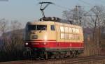 103 222-6 als Mess Tfzf (ST) 91553 (Müllhein(Baden)-Efringen Kirchen) bei Bad Bellingen 10.12.13