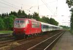 103 155 mit Umleiter-IR 2180 (Hannover–Fredericia) am 06.06.1998 in Klecken