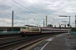 Durchfahrt am 24.05.2014 von IC 119 (Münster (Westf) Hbf - Innsbruck) mit der 103 235-8 in Ludwigshafen (Rhein) Hbf gen Mannheim.