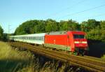 101 064 mit IR 2572 (Konstanz–Hamburg) am 15.10.1999 zwischen Uelzen und Bad Bevensen