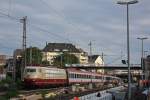 103 113 am 18.8.13 mit dem IC 118 in Düsseldorf-Werhahn.