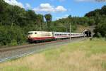 103 235-8 mit dem IC 2316 Stuttgart-Wiesbaden beim Saubuckel-Tunnel bei Illingen (Württ.), 24.06.2014.