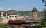 103 113-7 mit dem IC 119 (Münster(Westf)Hbf-Innsbruck Hbf) in Oberwesel 8.8.14