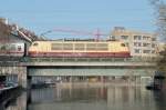 103 245 am 07.02.15 mit IC 1281 am großen Stadtbach/München