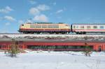 103 245 trifft auf Railjet am 31.01.15 in München-Trudering