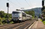 Höhepunkt des Tages war die 103 222 von Railadventure, die linksrheinisch durch Namedy gen Köln fuhr.