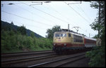 103138 war am 25.5.19997 um 13.41 Uhr an der Porta Westfalica mit einem Intercity in Richtung Ruhrgebiet unterwegs.
