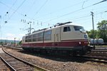 Nachschuss auf 103 235-8 am 14.06.2015, als sie auf der Fahrezugparade vom DB Museums in Koblenz Lützel mit machte.