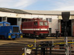 EGP 109 030-7 am 27.03.2016 beim Osterfest im Eisenbahnmuseum Arnstadt.