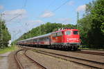 110 491 der BTE mit HKX auf der Fahrt nach Köln in Sythen am 25.5.17 