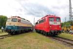 DB Museum 110 152-6 und 110 300-0 am 16.06.18 beim Sommerfest in Koblenz