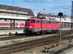 110 316 beim Rangieren in Mnchen Hbf am 22.09.2007