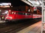 BR 110 352 mit Regio nach Mnchen am 18.11.2008 in Kufstein.