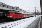 110 491 mit einem ICE-Ersatzzug von Bremen nach Hannover.