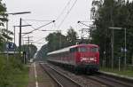 RB 14819 (Oldenburg (Oldb) - Bremen Hbf) mit Schublok 110 469-4 am 17.