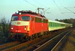 110 360 mit RE 3156 (Braunschweig–Norddeich Mole) am 01.04.1999 in Hagen (Han)