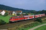 110 423-1 mit RE 31013 in Hermannspiegel | 11.09.2004