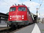 Bahn Touristik Express 110 491-8 am 23.09.17 Frankfurt am Main Hbf mit einen Porsche Sonderzug aus Stuttgart 