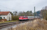 115 448 mit IC 1280 nach München.(Aßling(Obb.)13.1.2018.