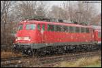 110 484-3 bringt am 26.11.07 RB 37156 von Donauwrth nach Aalen, aufgenommen in Aalen-Hofen.