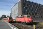 424 539 und 110 462 in Hannover HBF am 14.10.2011.