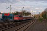 110 429 mit dem RE 10456 von Dsseldorf nach Aachen bei der Durchfahrt durch Dsseldorf-Bilk am 19.04.2012