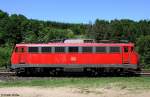 DB 110 469-4 auf Leerfahrt Richtung Regensburg, KBS 880 Nrnberg - Passau, fotografiert bei Kleinalfalterbach am 25.05.2012