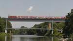 110 446 auf ihrer Abschiedsfahrt bei Marbach(N) mit dem RE19000h