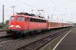 Die letzte DB 110 im Regio Einsatz, die Stuttgarter 110 446-4 sollte am 18.08.2013 das letzte mal den Radl Express als RB von Bad Wildbach nach Stuttgart ziehen, hier in Bietigheim Bissingen, und